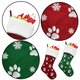 thumbnail image 3 of Medias navideñas a cuadros con puños de felpa para decorar fiestas navideñas, 3 of 5
