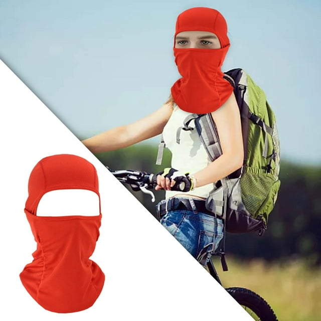 facial transpirable Pasamontañas de prueba rojo shamjiam Cubierta de cara completa