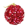 thumbnail image 1 of Navidad perla lentejuelas brillo adornos bola árbol de Navidad adorno decoración 8CM Wmkox8yii gf7732, 1 of 1