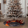 thumbnail image 4 of Fotbe Molten Lava Abstract Flow Pattern Christmas Tree Skirt, Tree Skirts Plush Christmas Decorations, Christmas Tree Skirts Xmas Decorations Holiday Party Decor-36", 4 of 6