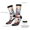 thumbnail image 4 of Masiiu Bluey Pattern Adult Crew Socks, Breathable Color-Block Mid-Calf Socks, Comfortable for Daily Wear and Sports, 4 of 6