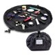 thumbnail image 1 of Lay-n-Go Cosmo Organizador de bolsa de maquillaje y cosméticos con cordón – Bolsa de maquillaje portátil con cordón con bolsillo con cremallera, trabillas para maquillaje y más – Bolsa de maquillaje d, 1 of 5