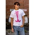 thumbnail image 3 of Breast Cancer Awareness Print Tuxedo Men's Big & Tall Crewneck Graphic Tee Brisco Brands 4X, 3 of 5