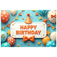 thumbnail image 2 of Yatrandify Colorful Decor Happy Birthday Banner Decorative Design Party Balloon for Birthday Party Indoor Celebration Kids Event, 2 of 7
