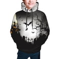 thumbnail image 5 of Kll Unisex Kids Boys Girls Hooded Pocket Pullover Hoodies-Happy Halloween 1, 5 of 9