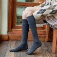 thumbnail image 3 of Dyfzdhu Women Stockings Calf Socks Winter Thermal Casual Soft Tube Socks Solid Color Fluffy Knee High Socks Christmas Gift, 3 of 6