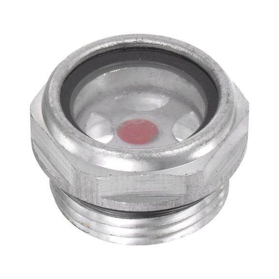 Uxcell M22x1.5mm Male Threaded Aluminum Glass Air Compressor Oil Level Gauge Sight Glass