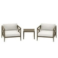 thumbnail image 6 of Northlake 3-Piece Patio Teak Wood Furniture Set with Armchair and Side Table, 6 of 7