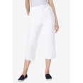 thumbnail image 2 of Woman Within Plus Size Capri Elastic Waist Stretch Fineline Denim Jean (Petite Available), 2 of 4