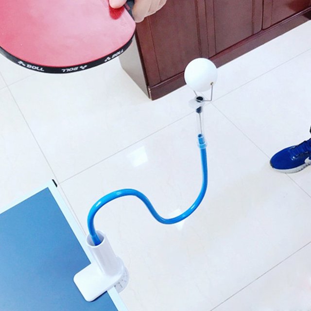 Entrenador de tenis de mesa Trainer de mesa fijo Dispositivo de entrenamiento de tenis Rápido Relow Robot Bola con abrazadera de mesa para ejercicio