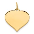 thumbnail image 2 of 14K Charme de Disque de Coeur en Or Rose, 2 of 3