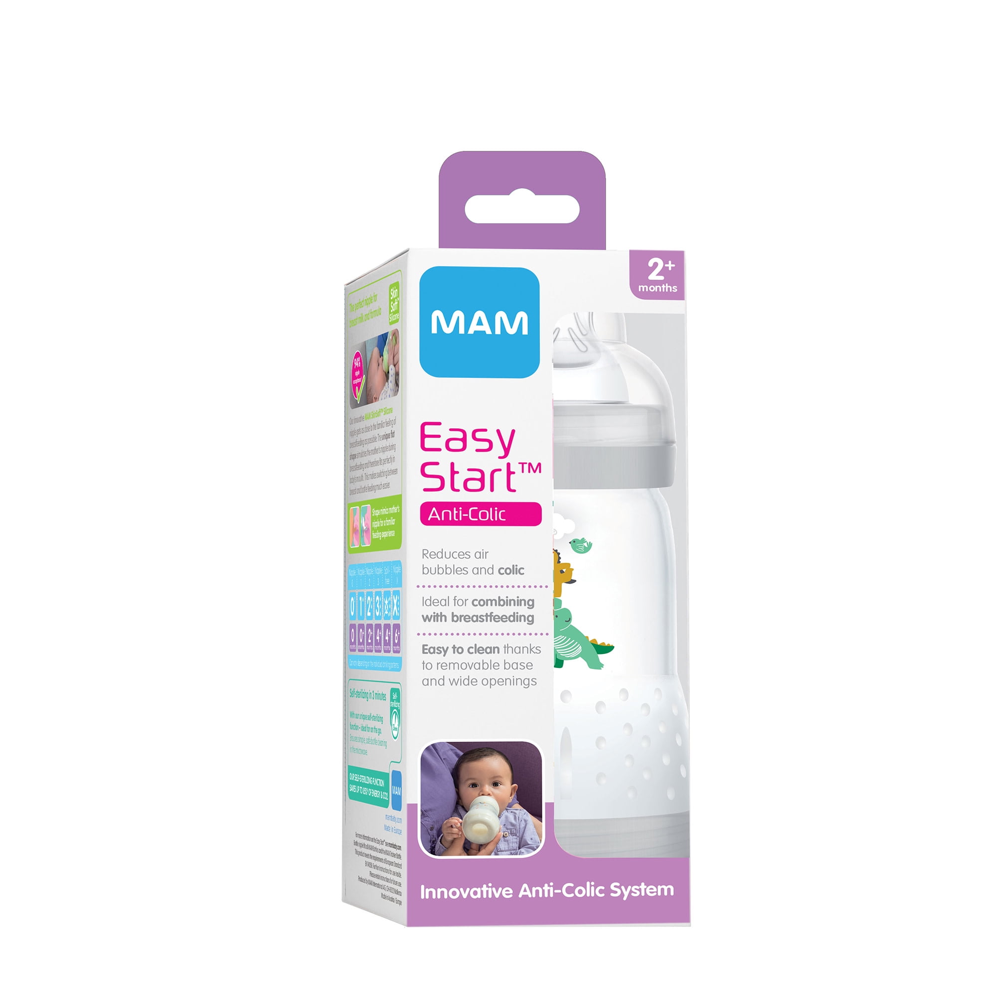 Mam Easy Start™ Nature Safari Anti-colique 320ml : la bouteille à Prix  Carrefour