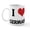 White, variant on CafePress - I Love Germany Mug - 11 oz Ceramic Mug - Novelty Coffee Tea Cup