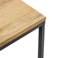 thumbnail image 4 of Zora Square Wood and Metal Side Table in Oak, 4 of 9