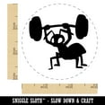 thumbnail image 2 of Strong Ant Lifting Barbell Self-Inking Rubber Stamp Ink Stamper - Brown Ink - Small 3/4 Inch, 2 of 7