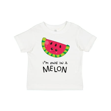 

Inktastic I m One in a Melon Watermelon Humor Gift Toddler Boy or Toddler Girl T-Shirt