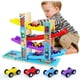 thumbnail image 1 of Juguete de pista de carreras Heirio Montessori para niños pequeños con 4 coches, 1 of 7