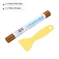 thumbnail image 3 of Uxcell Wood Filler Sticks Wood Furniture Scratch Repair Filler Sticks Furniture Touch Up Markers with Yellow Scraper for Wood Holes Wood Floor Table Door Cabinet, Golden-Walnut, 3 of 7