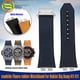 thumbnail image 2 of Correa de reloj de caucho fluorado de piel de vaca de liberación rápida para Hublot Big Bang 411 411 correa de 27 m Pulsera de reloj Junta de acero inoxidable, 2 of 5
