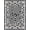Black White, Pattern 15, variant on ODIKA 8'x10' Washable Area Rug Entryway Interlocking Geometric Banded Monochrome Bathroom Front for King Size Bedroom Under Bed, Master Suite, Non-Shedding, Easy Care