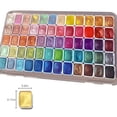 thumbnail image 7 of CCOCC Watercolor Paint Set Shimmer Metallic Paints Set Colorful Pearlescent Watercolor Paints for Painting Enthusiasts Professionals Artists, 7 of 7