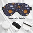 thumbnail image 4 of Salouo Galaxy Pattern Sleep Mask,Sleep Eye Mask & Blindfold Eye Sleep Shade Cover with Elastic Strap Soft Eye Cover Eyeshade for Night Sleeping Travel & Nap, 4 of 7