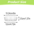 thumbnail image 3 of Clear Plant Saucers, 6, 8, 10 Inch Plant Saucer Drip Tray, Plastic Planter Flower Pot Saucers, Plant Water Catcher Tray for Indoors Outdoors Flower Pot, No Holes, 3 of 6