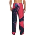 thumbnail image 2 of Bixox Men's Rock Skull Guitarist Patterned Pajama Pants with Pockets Lounge Clothes for Home, 2 of 5