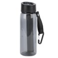 thumbnail image 2 of Botella de agua filtrada con filtro integrado, pajita, botella de agua de emergencia para acampar, purificador gris, 2 of 10