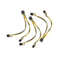 24Pcs 8 Pin PCIE to 2 PCIE 8 (6+2) Pin Power Cable, Splitter PCI