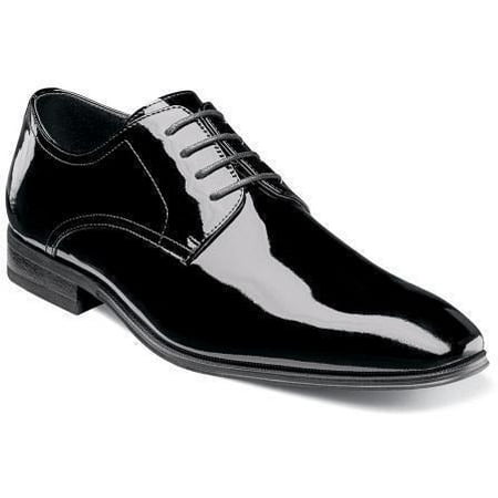 

Florsheim Tux Plain Toe Oxford Mens shoes Black Patent Leather Lace Up 14212-004