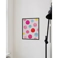 thumbnail image 6 of HAUS AND HUES Smiley Face Poster - Preppy Wall Art Pink Posters For Room Aesthetic Posters for Teen Girls Preppy Paintings Wall Posters Aesthetic Posters For Room Wall Art Pink (Framed Black 16”x20”), 6 of 6