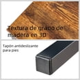 thumbnail image 4 of HOMYLIN Pack de 2 Taburetes de Bar Retro Industrial con Asiento Rectangular Base Acero para Cocina Bares Cafeterías Apartamentos Pequeños, Vintage, 4 of 6
