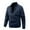 Dark Blue, variant on RYDCOT Men's Windproof Bomber Jacket Solid Color Casual Loose Fitting Long Sleeved Full Zip Jacket Outwear with Pockets Fall Outfits for Men 2024 on Clearance