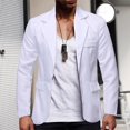 thumbnail image 4 of Vedolay Blazer Jackets Mens Blazer Casual Long Sleeve Open Front Business Lapel Suit Jacket,White XXL, 4 of 4