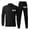Black, variant on Men's Slim Fit 2 Piece Suit Set with Two Button Blazer Long Sleeve Shirt Drawstring Pocket Pants for Party Wedding Business