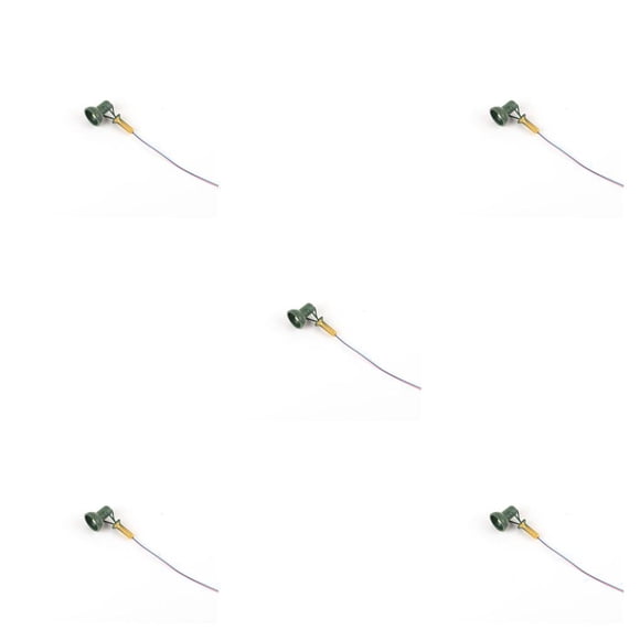 Toystoory Modelo de lámpara de vía férrea, escala 1:87, diseño de farola, accesorios, luz LED para parque, jardín, edificio, tipo B, verde Type2 NO2