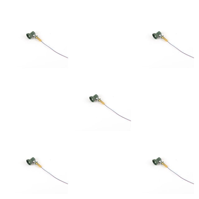 Youkk Model Railway Lamp Classical Miniature 1:87 Scale Streetlight Layout Props Accessories Single-Head LED Park Light Home Type B Green 5Set