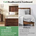 thumbnail image 6 of Merluxy Queen Size Farmhouse Bed Frame with 52.2" Wood Headboard & Storage Drawers, Rustic Brown, 6 of 10