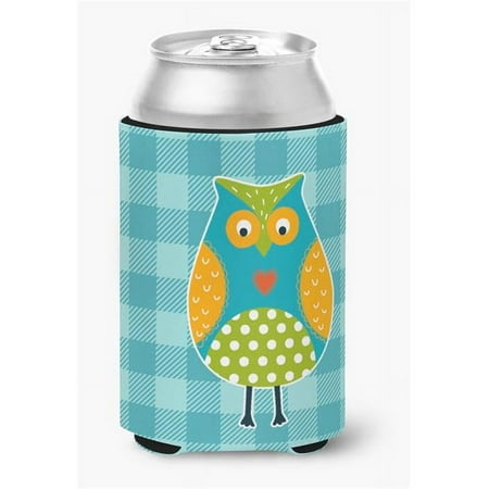 

Owl on Blue Plaid Can or Bottle Hugger