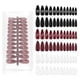 thumbnail image 3 of 240 Uñas Postizas de Punta Ovalada en Color Borgoña Mate, 12 Tamaños Diferentes, Ideal para Extensiones de Uñas, Incluye 20 Piezas por Tamaño, Material Plástico, Diseño Elegante y Duradero., 3 of 7