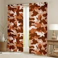 thumbnail image 2 of Manfei Camo Curtains Pack of 2 (42x84 Each),Rustic Outdoor Curtains Blackout,Brown Camouflage Bedroom Curtains For Kids,Luxury Bedroom Decor, 2 of 6