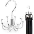 thumbnail image 1 of Colgador de cinturón, estante giratorio para cinturón, organizador de accesorios de armario, capacidad máxima de almacenamiento de 24, gancho de almacenamiento para colgar para cinturón, sujetado, 1 of 5