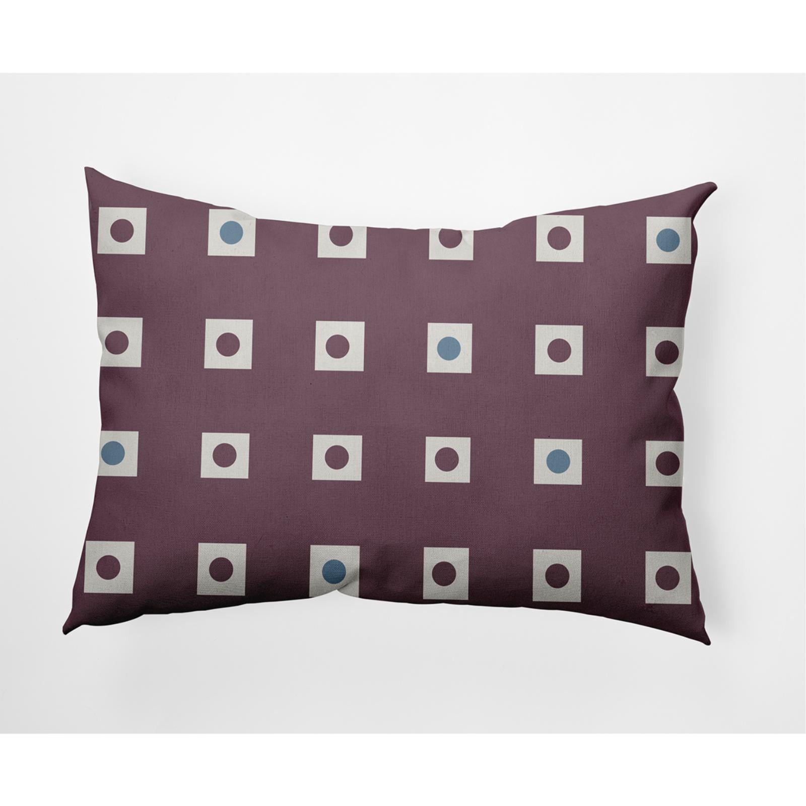 E by Design Li'l Boxes Nautical Indoor/Outdoor Lumbar Throw Pillow