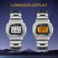 thumbnail image 5 of SKMEI Men's Digital Stainless Steel Watch Backlit Multifunction Stopwatch Waterproof Sport Watches, 5 of 9