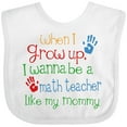 thumbnail image 3 of Inktastic Math Teacher Like Mommy Boys or Girls Baby Bib, 3 of 4