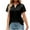 Black, variant on Bigersell Shirts for Women T-shirt V-Neck lace stitching loose short Sleeve tops Women Peplum Scoop Neck Short Sleeve Western Tops Style B50313, Army Green L