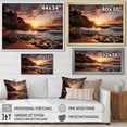 thumbnail image 4 of Designart "Coastal Twilight Rocky Beach wall art III" Nautical & Beach Floater Framed Canvas Wall Art, 4 of 7