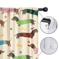 thumbnail image 4 of Blackout Kids Curtains,Colorful Funny Dachshund Childrens Insulated Curtains Set Of 2,Bedroom Essentials,Toddler Room Decor 42"x63"(106x160cm), 4 of 4
