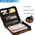 thumbnail image 3 of FORMRS Zipper Binder with Shoulder Strap 2-inch Ring 500 Sheet Capacity File Bag, Fall Pattern, 3 of 5